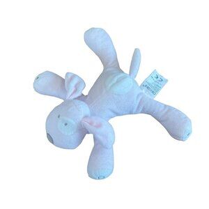 OBAIBI France Doudou Dog Puppy Pink White Lovey  SOFT TOY